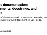 Code Documentation Comments Docstrings And Tests