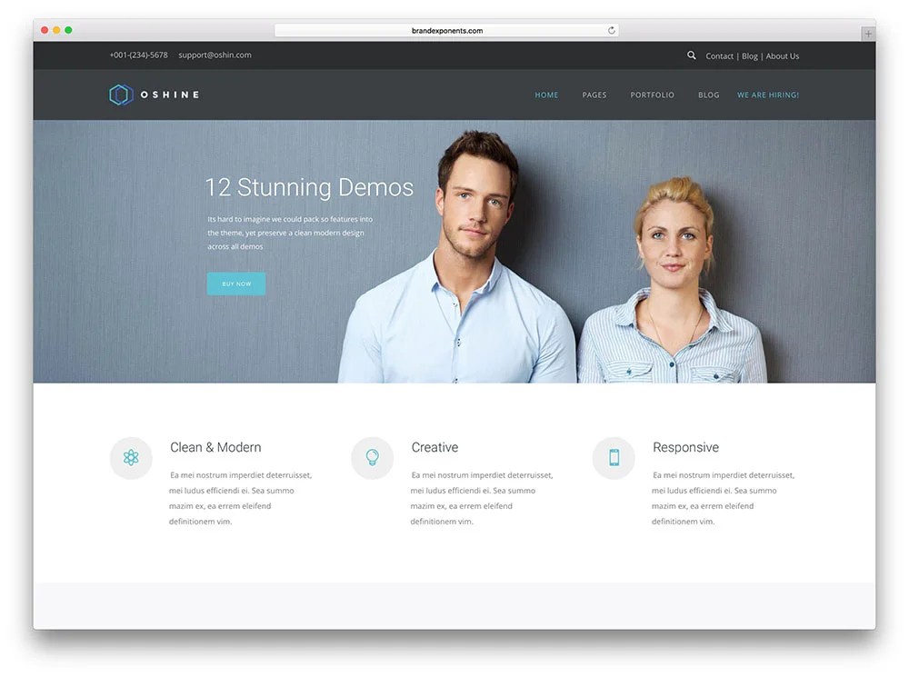 Oceanwp is a free multipurpose wordpress theme, making it a great choice for startups and companies on a bootstrap budget. Oshine Static Website Wordpress Theme Jsm Web Solutions