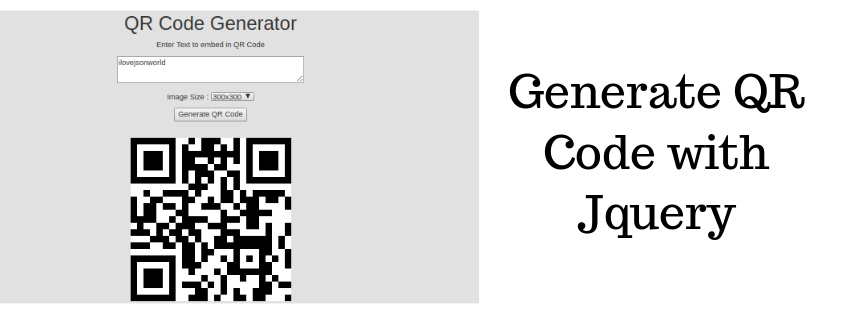 Api is written in c# and is based on rest web service. Generate Qr Code In Jquery Json World