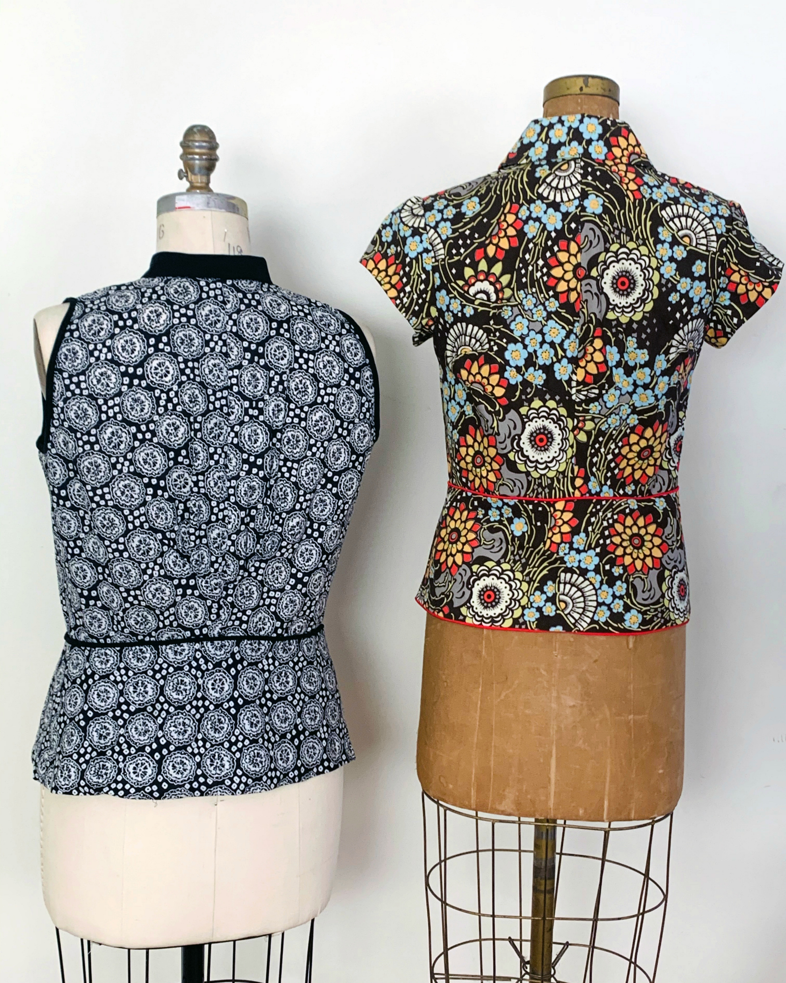 A Top with Two Collars and a Peplum | Women's Sewing Pattern
