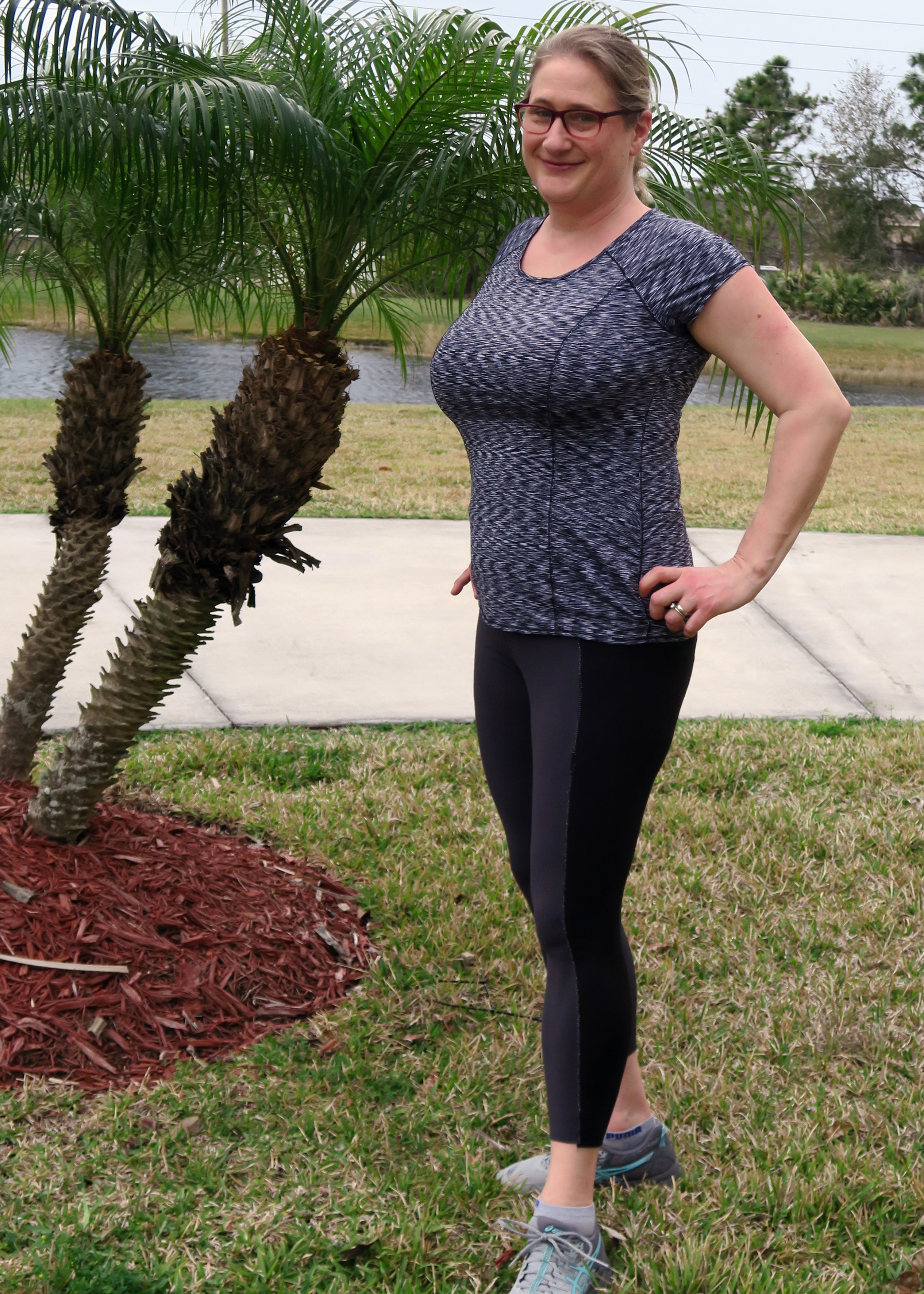 Patterned Tight Pants