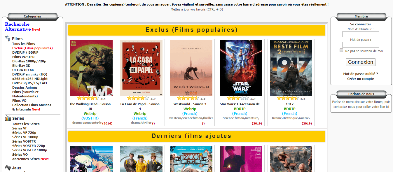Télécharger gratuitement des films, séries, jeux, streaming, ebook sur uptobox 1fichier ! Quelle Est La Nouvelle Adresse De Zone Telechargement Nouvelle Adresse 2021