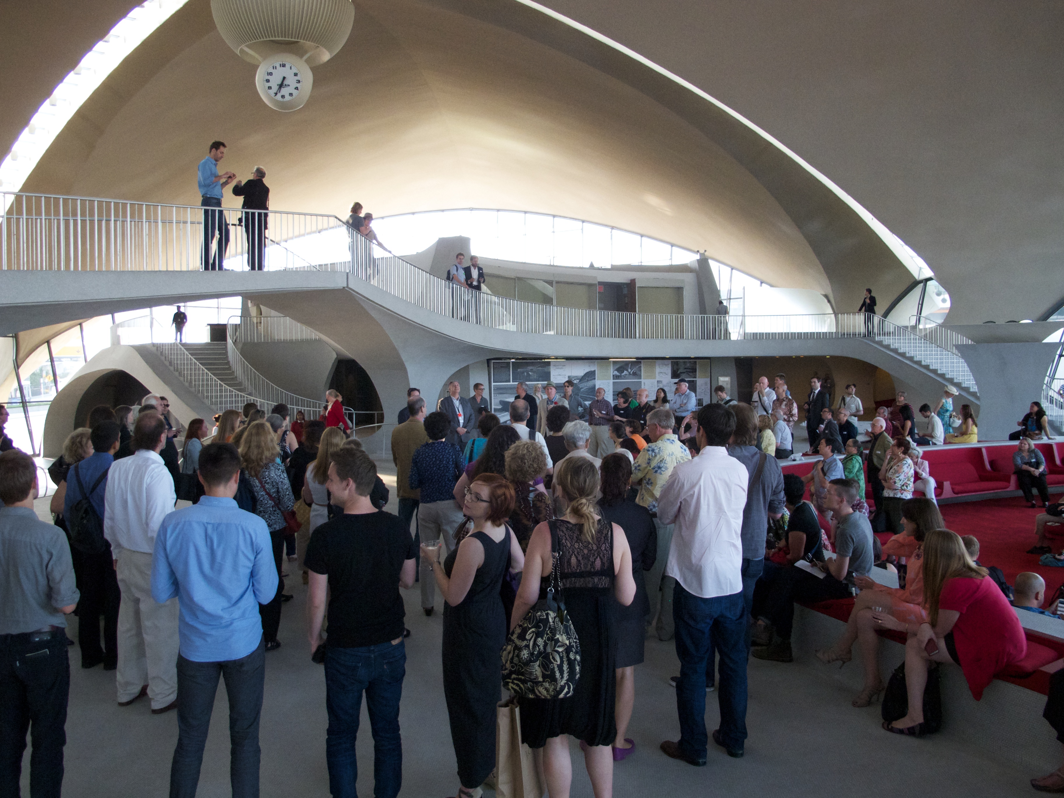 OHNY members listen to remarks about the terminal.