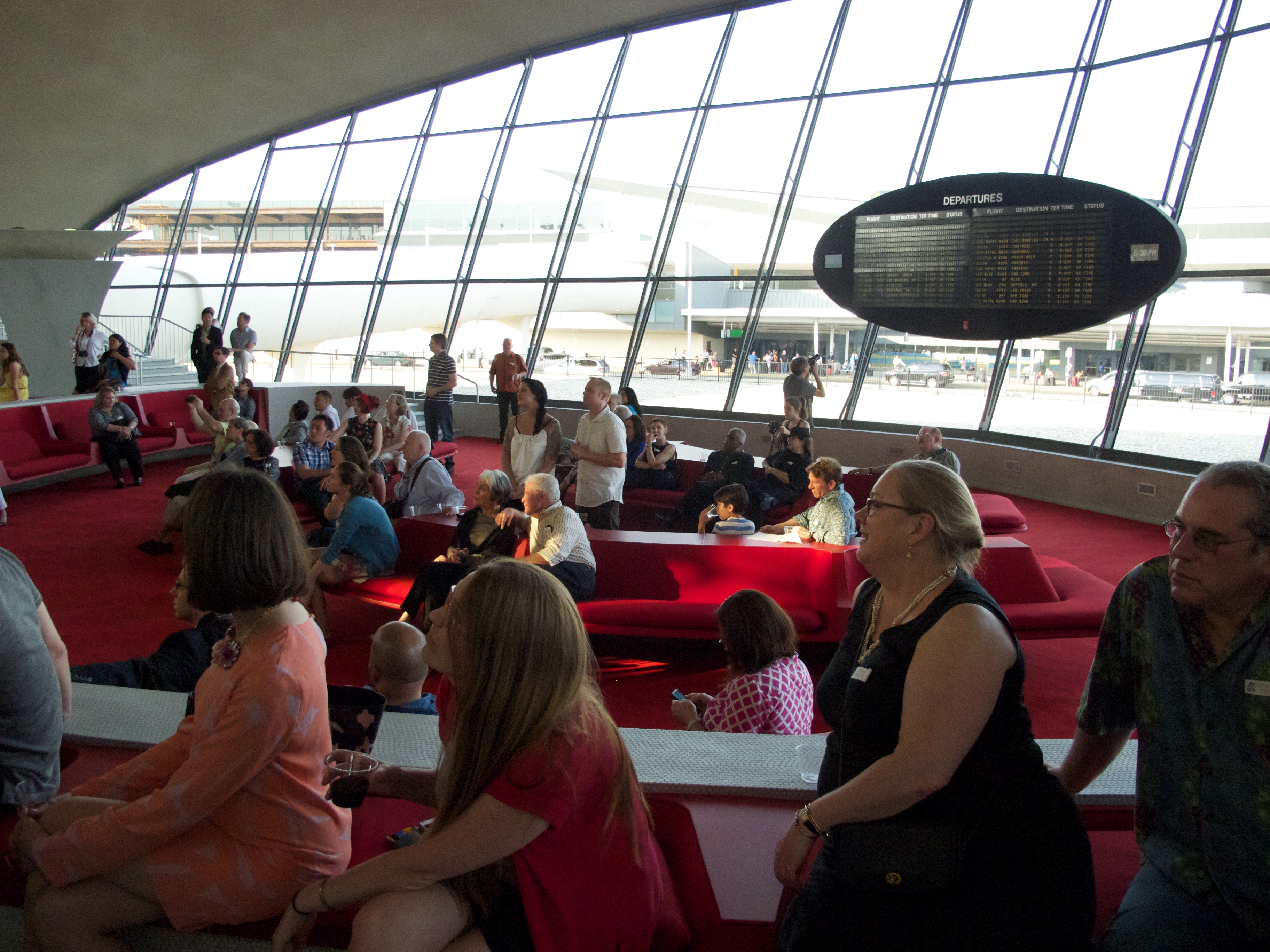 OHNY members listen to remarks about the terminal.