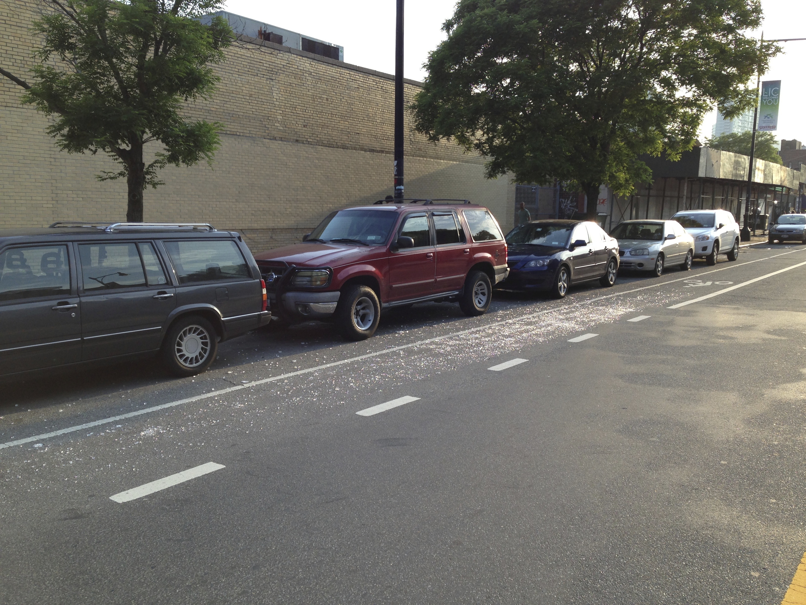Glass in the Bike Lane
