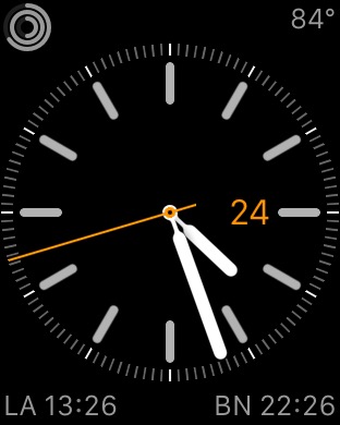 With a glance, I can see the time of my current location and of distant places, too.