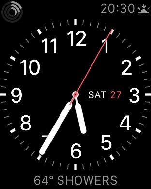 The analog watch is very pretty and the second hand animation is butter-smooth.