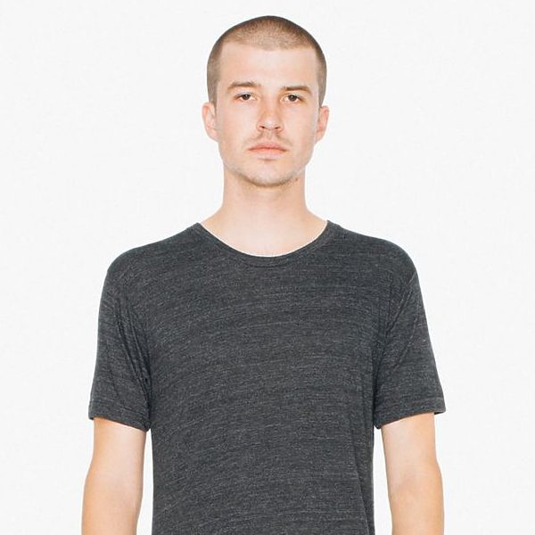 American Apparel Tri-Blend T-Shirt in Tri-Black