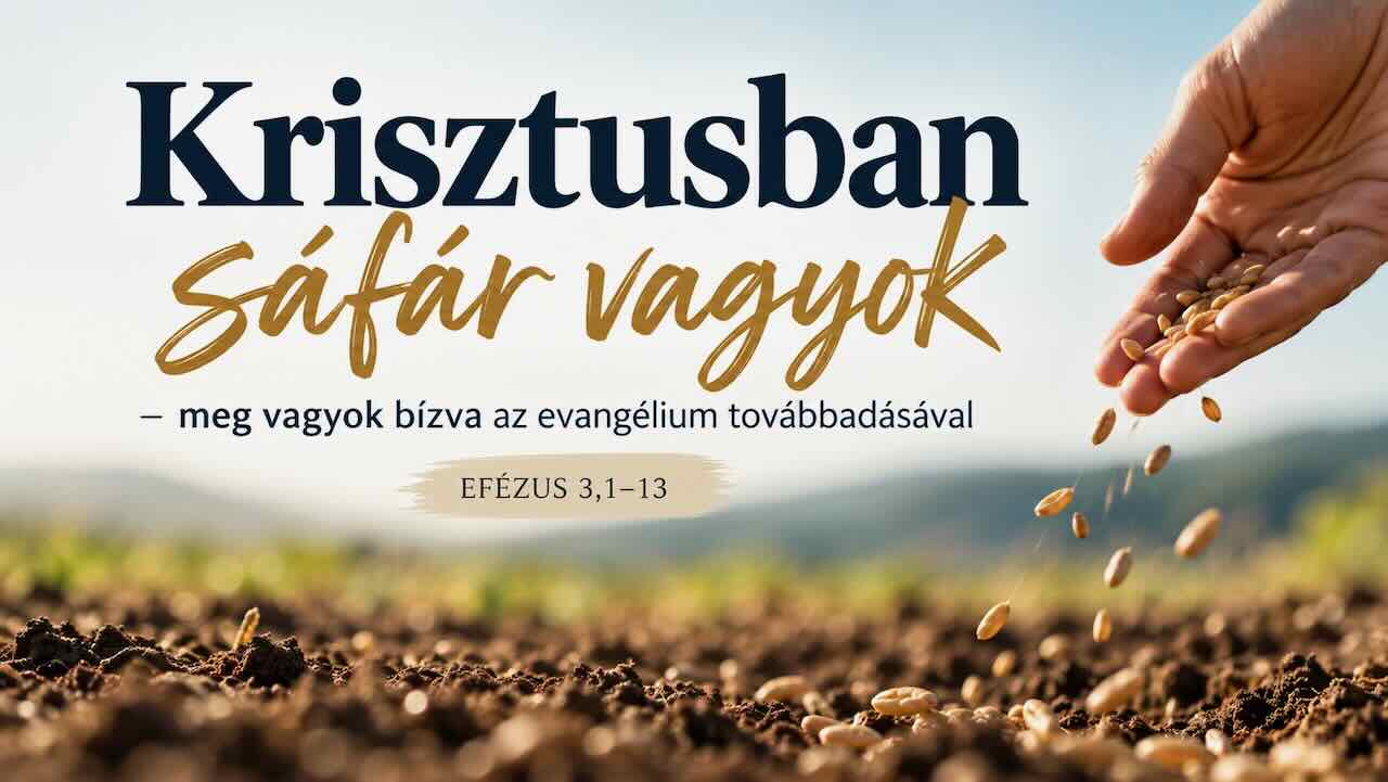 6. Krisztusban sáfár vagyok