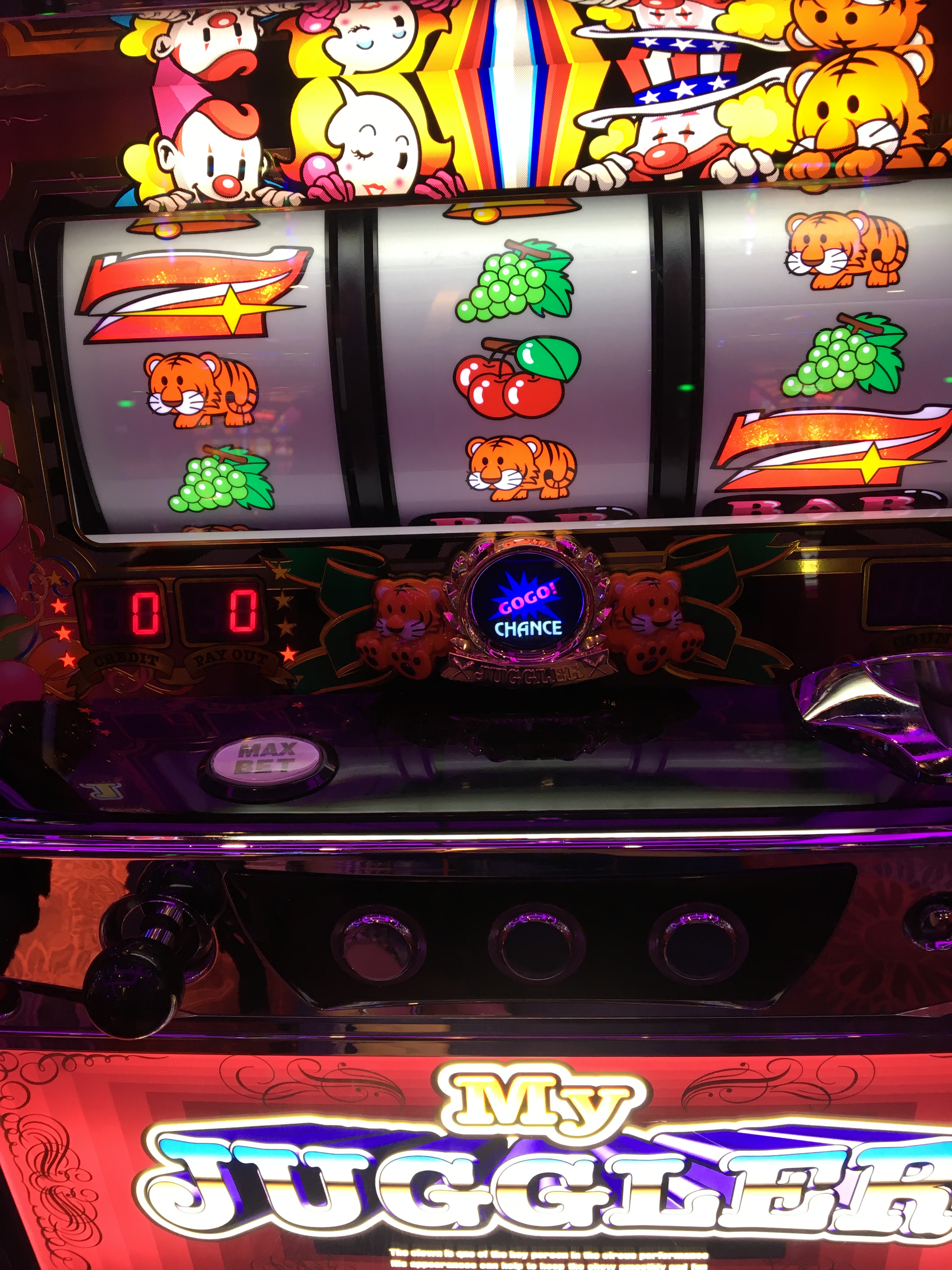 パチスロ　マイジャグラー2 実機　スロット 着払い！orお引き取り！ GOGOランプ綺麗です！ パチスロ実機 マイジャグラー4