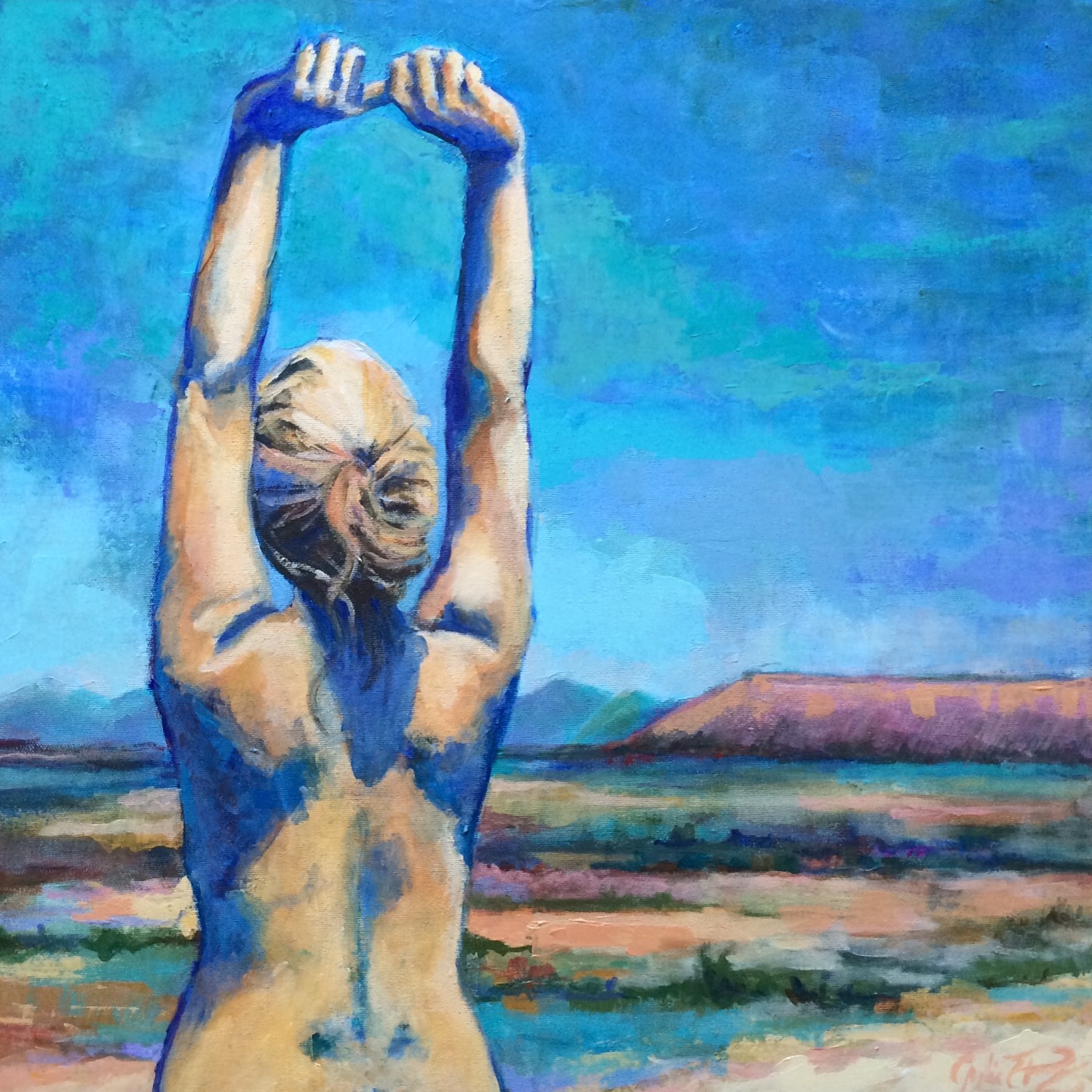 Desert Affinity. 20" x 20", acrylic on canvas. SOLD