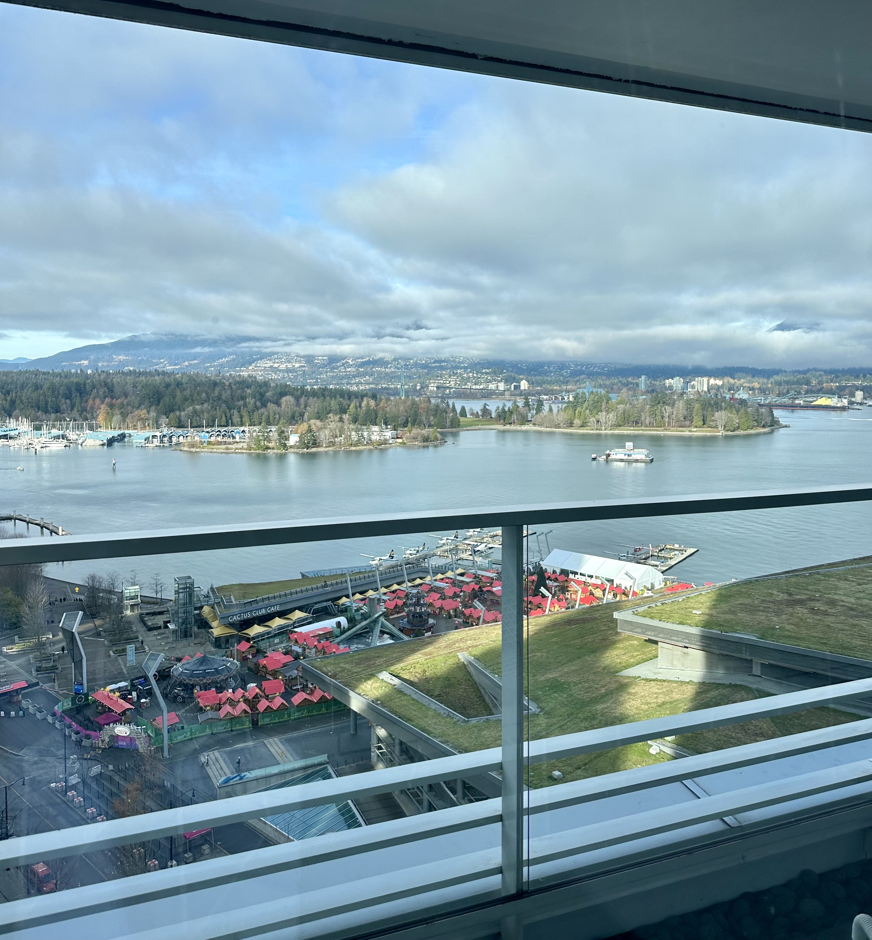 Stunning views from The Fairmont Pacific Rim