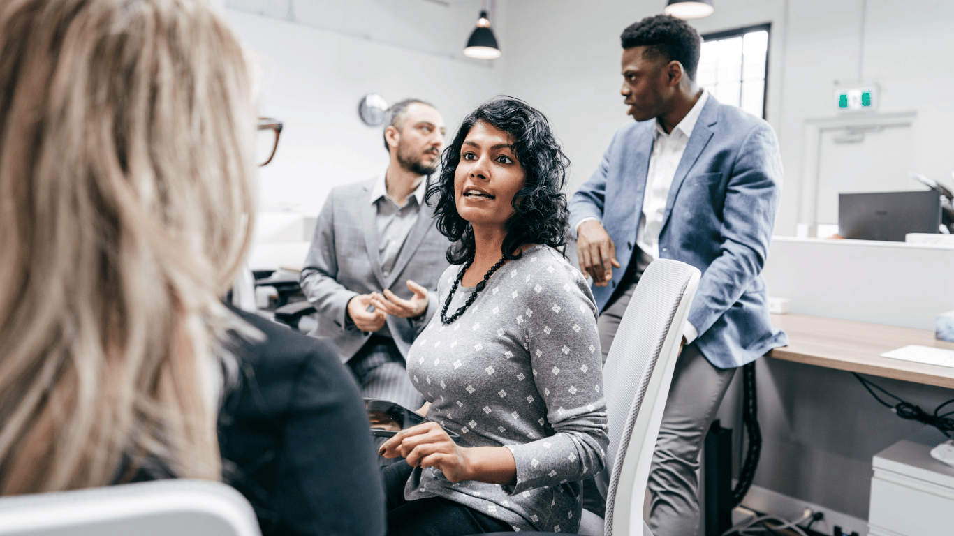 woman at work being a good role model