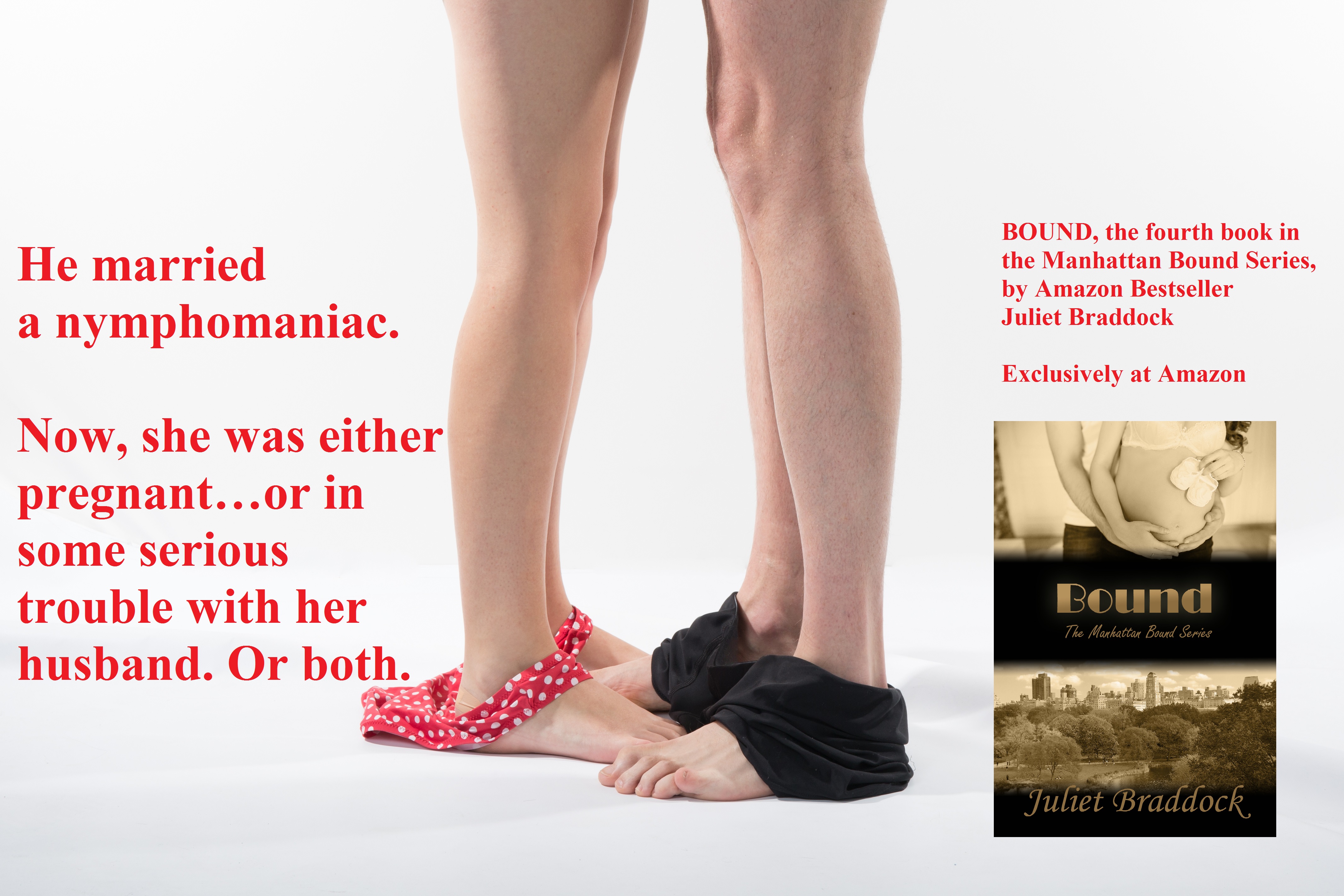 Legs of a couple, isolated on white background with panties off