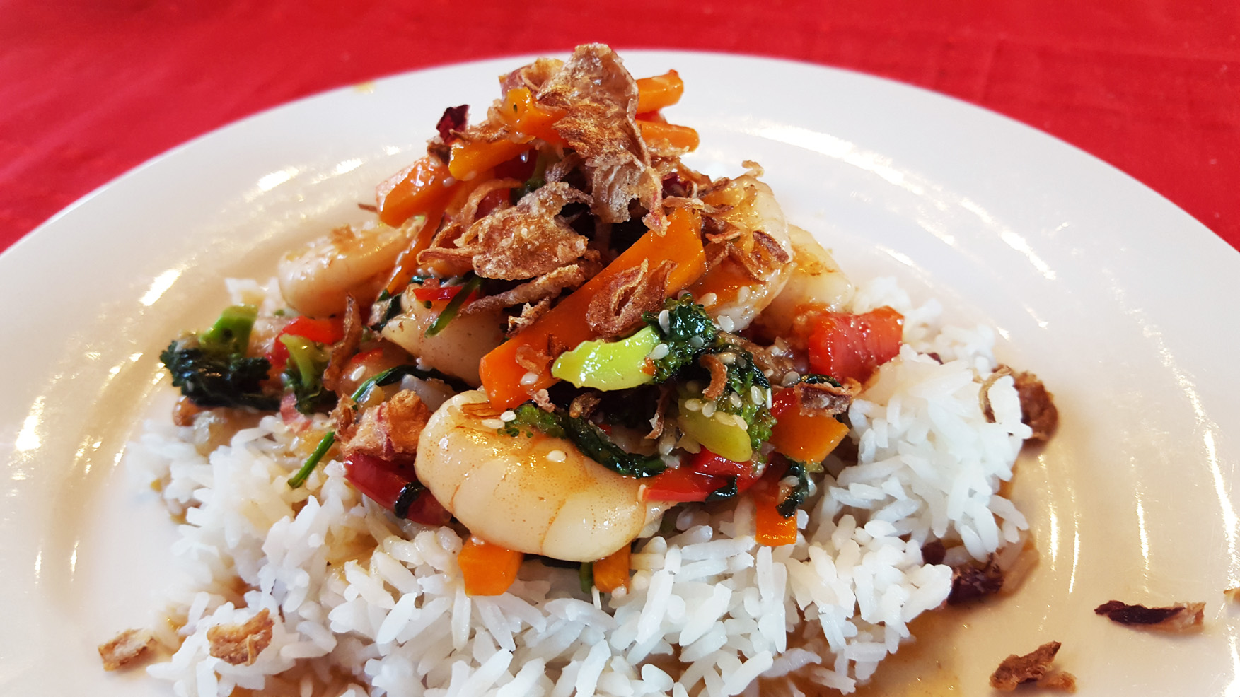 prawn and rice