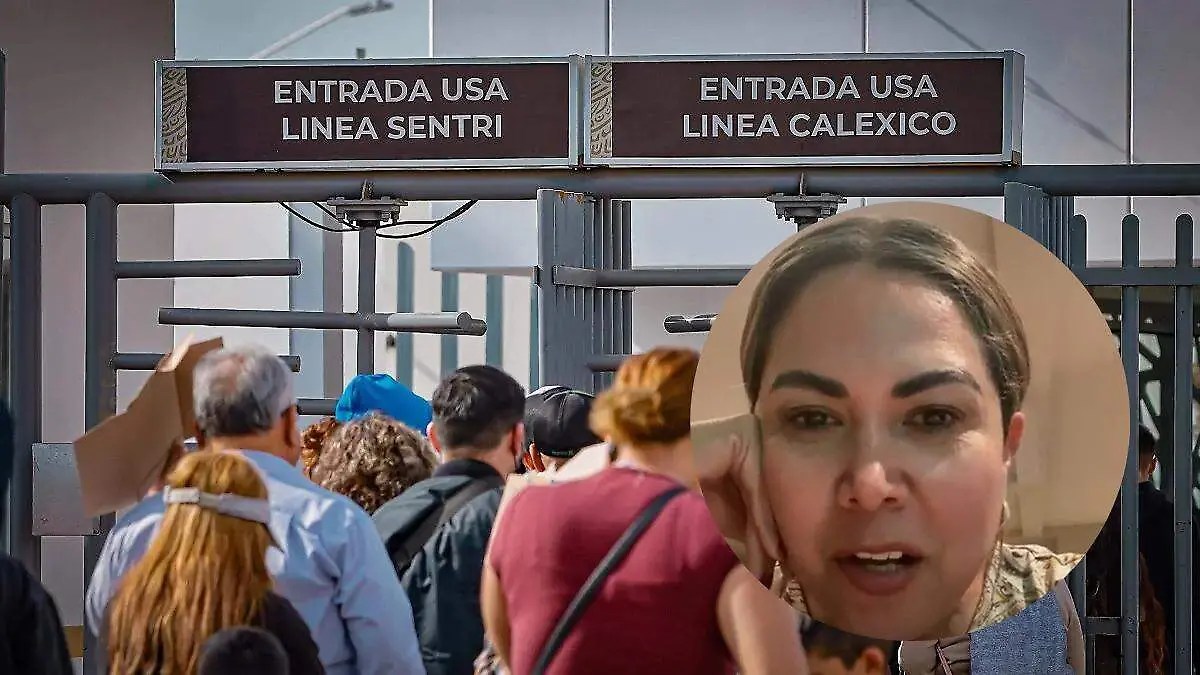Retienen 12 horas a exsenadora Alejandra León en garita de Calexico (nota de Christian Galarza en OEM-Informex)