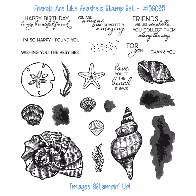 Friends are Like Seashells Stamps