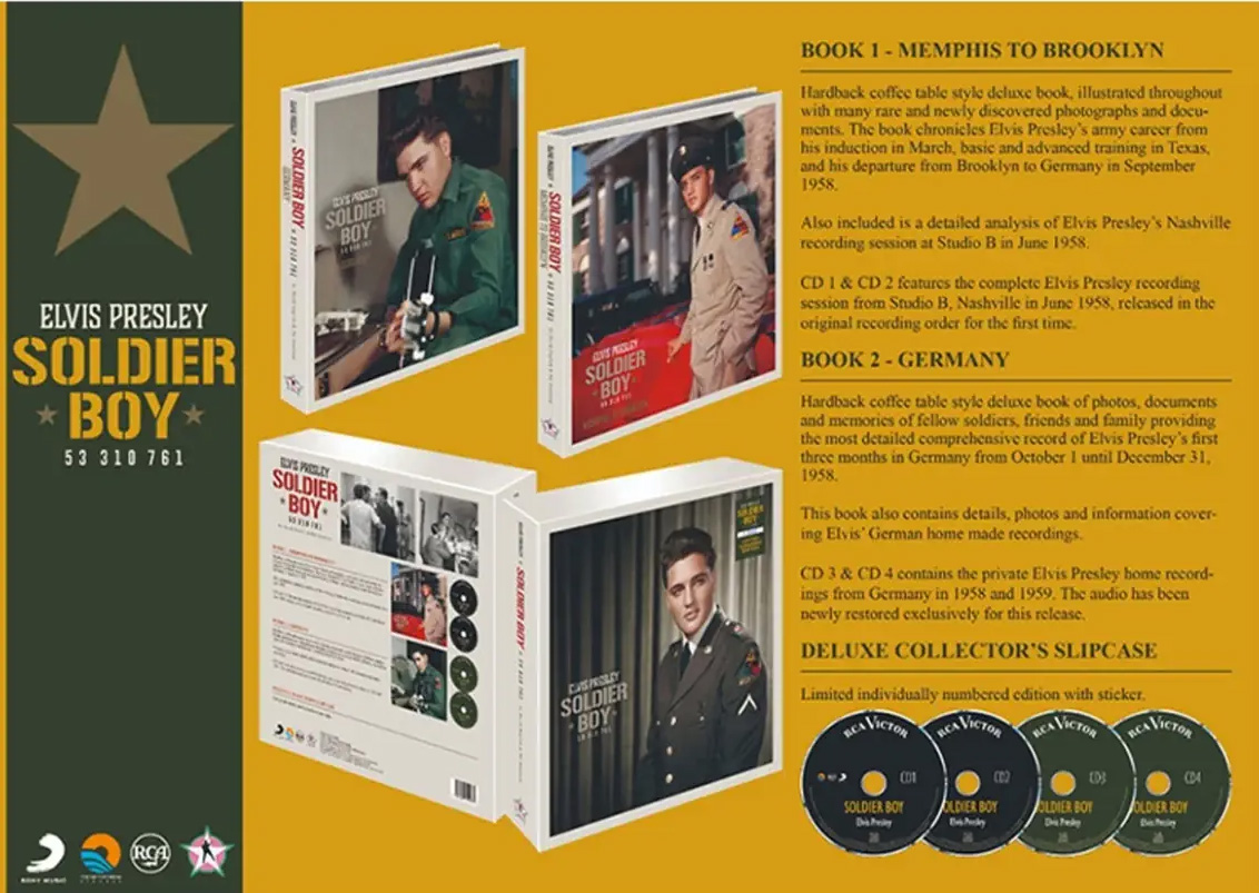 Presley Elvis - Soldier Boy 53310761 (4CD +2 x BOOK) Deluxe Boxset