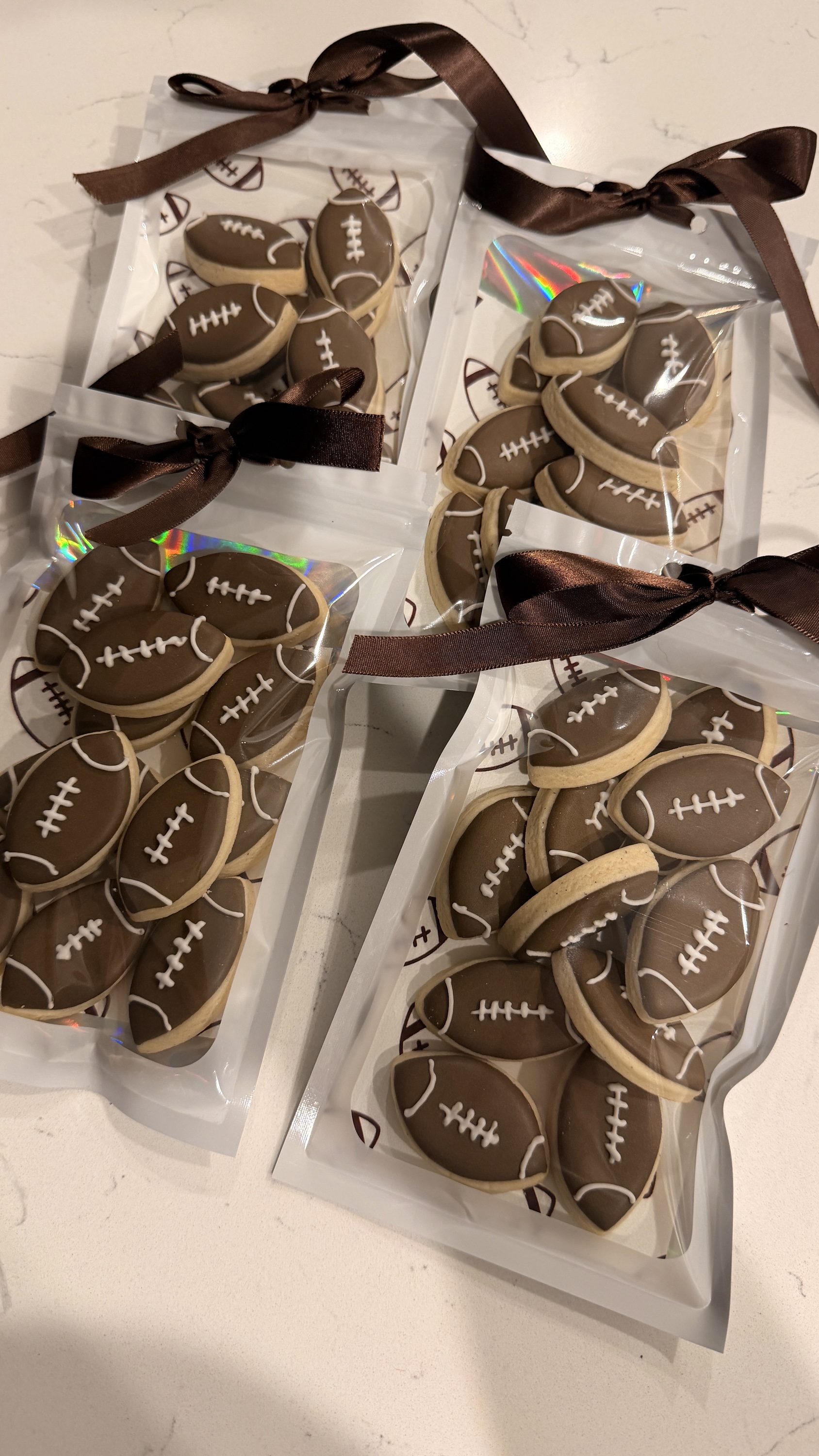 Mini Football Cookies