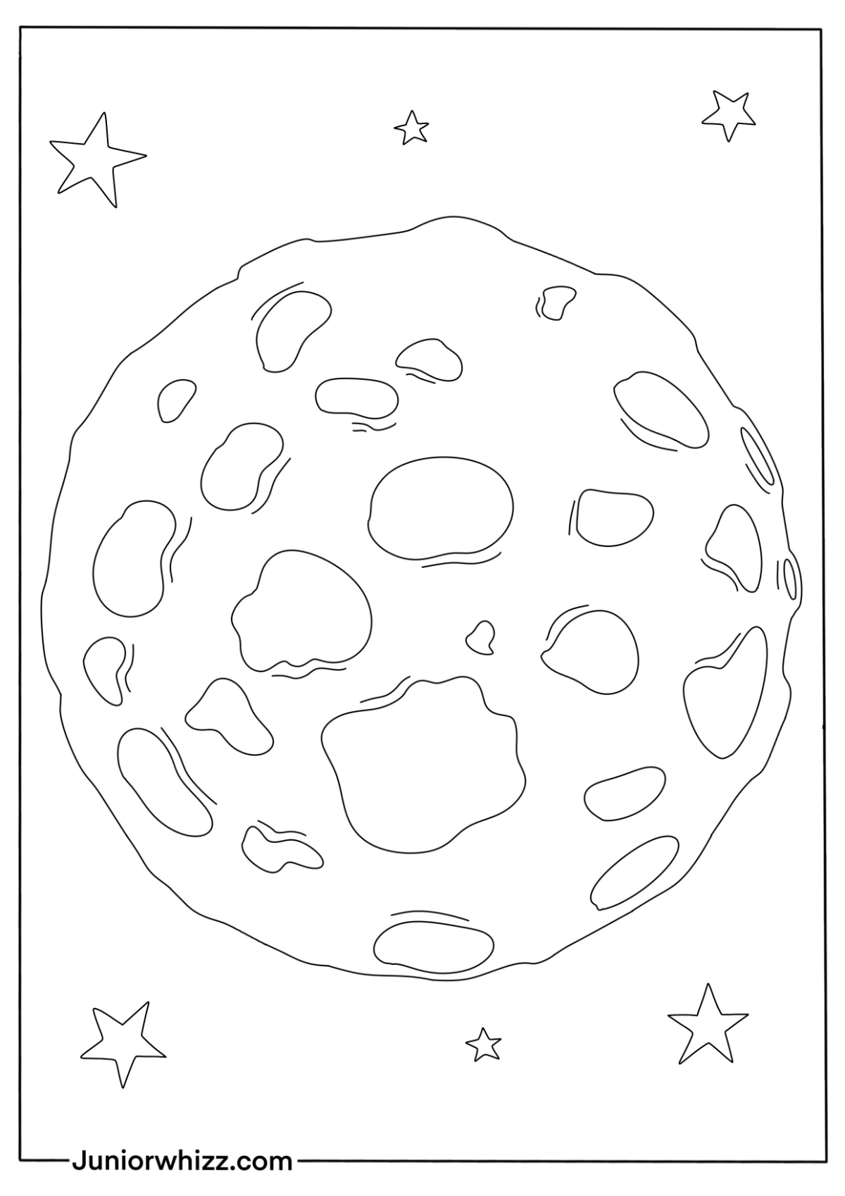 Planets coloring pages for kids (12 free printable pdfs)