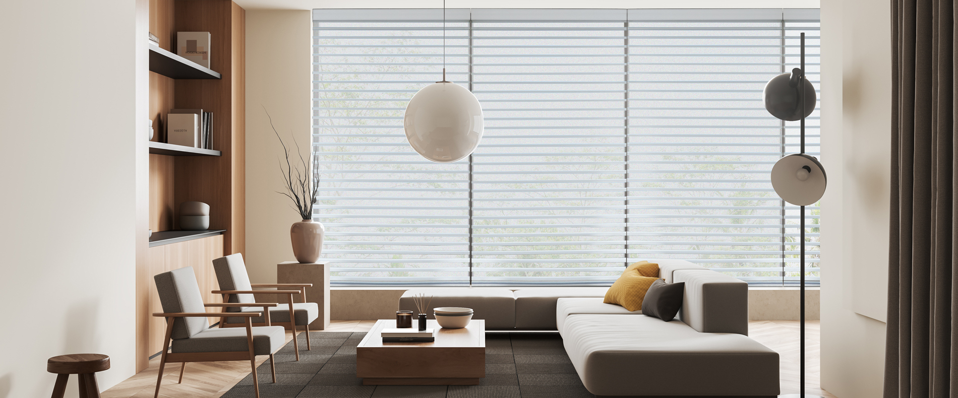 sheer horizontal shades