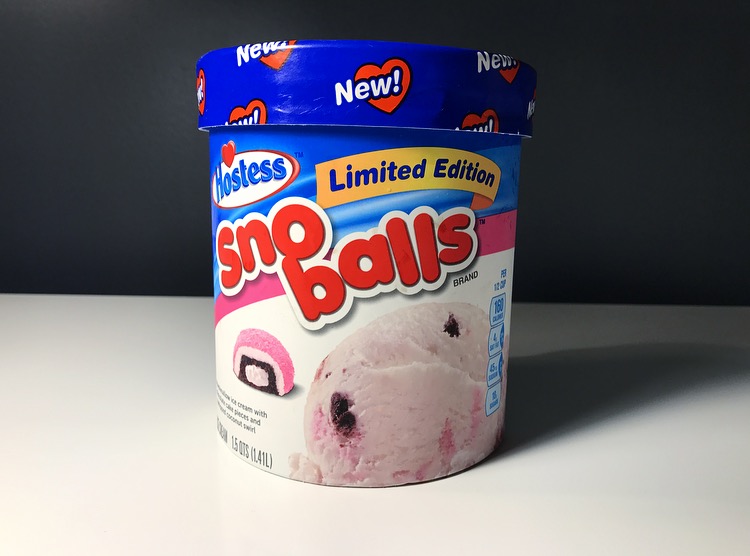 REVIEW Hostess Sno Balls Ice Cream Junk Banter