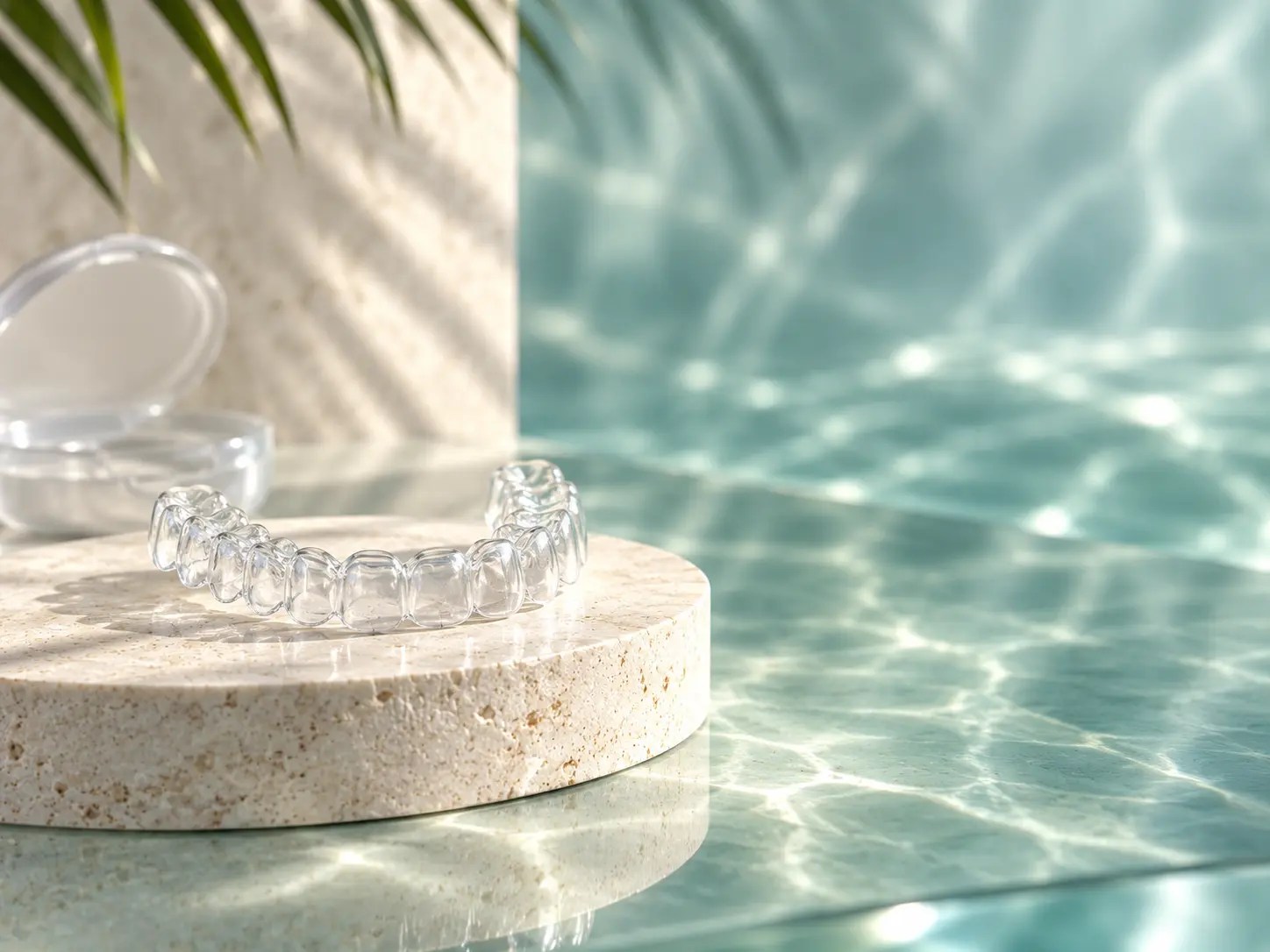 Clear aligners representing Invisalign treatment