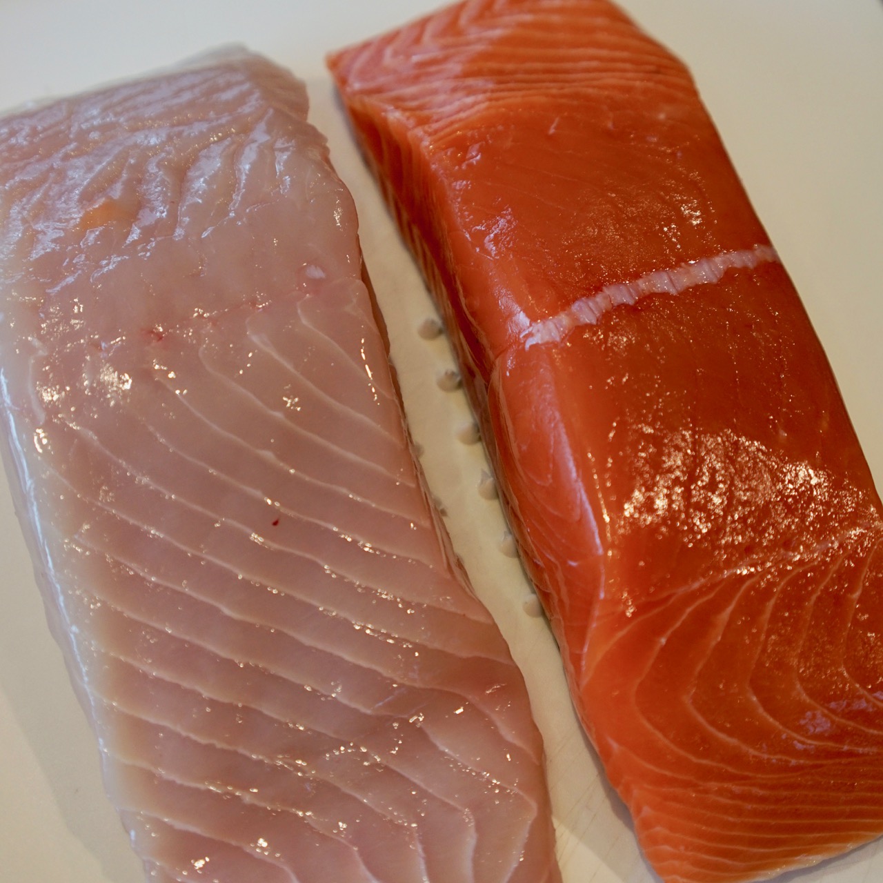 Only one in twenty King Salmon has white flesh