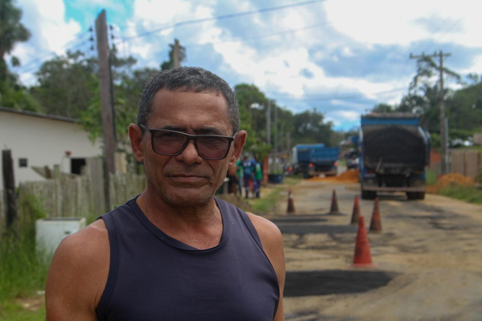 Morador da Vila Assis Brasil há 15 anos destacou trabalhos na comunidade. Foto: Beatriz Santos/Deracre