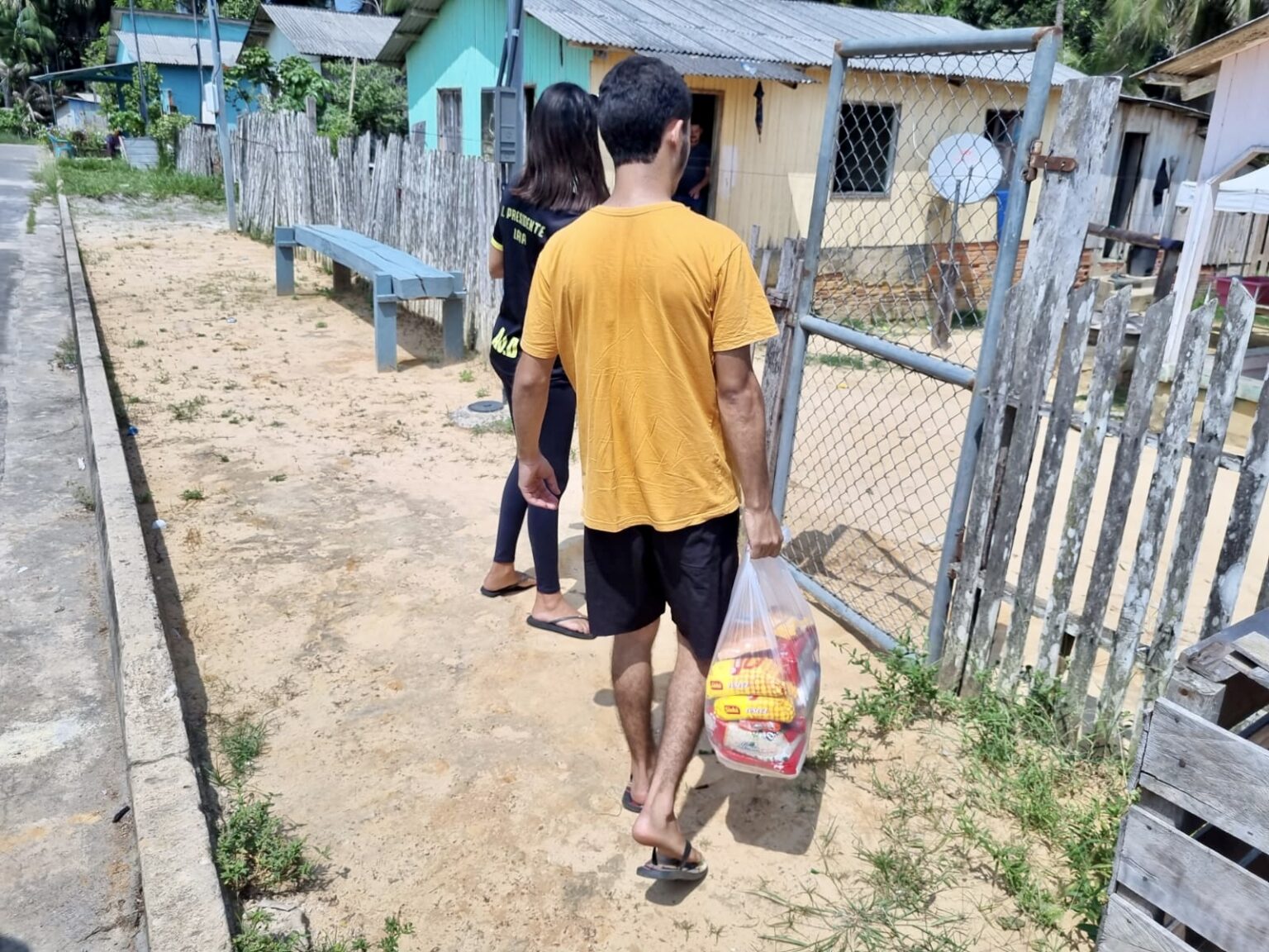 Foram arrecadados 880 quilos de alimentos por meio de uma gincana escolar. Foto: Cedida