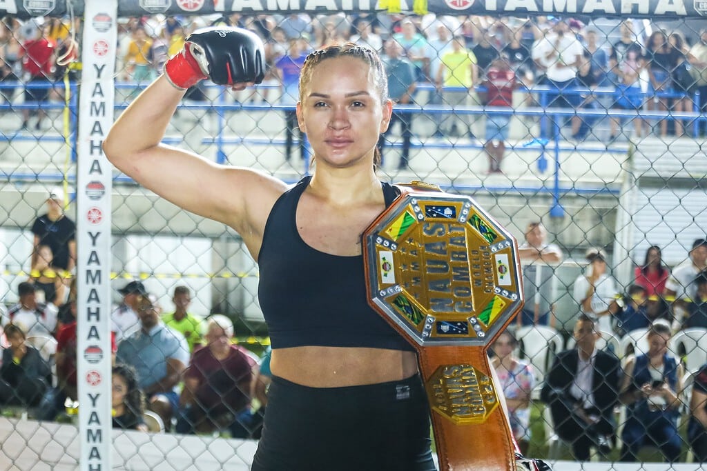 Geily Marques campeã na modalidade feminina. Foto: Marcos Santos/Secom