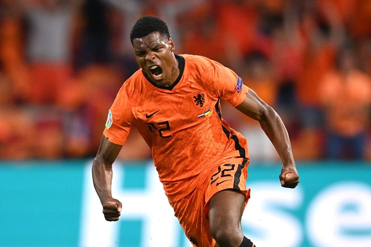 Denzel Dumfries, da Holanda Foto: Lukas Schulze - UEFA/UEFA via Getty Images