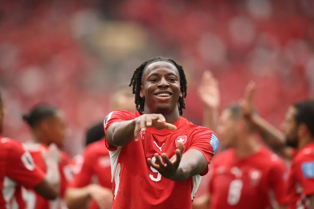 Johan Manzambi, da seleção da Suíça Foto: Alex Grimm/Getty Images