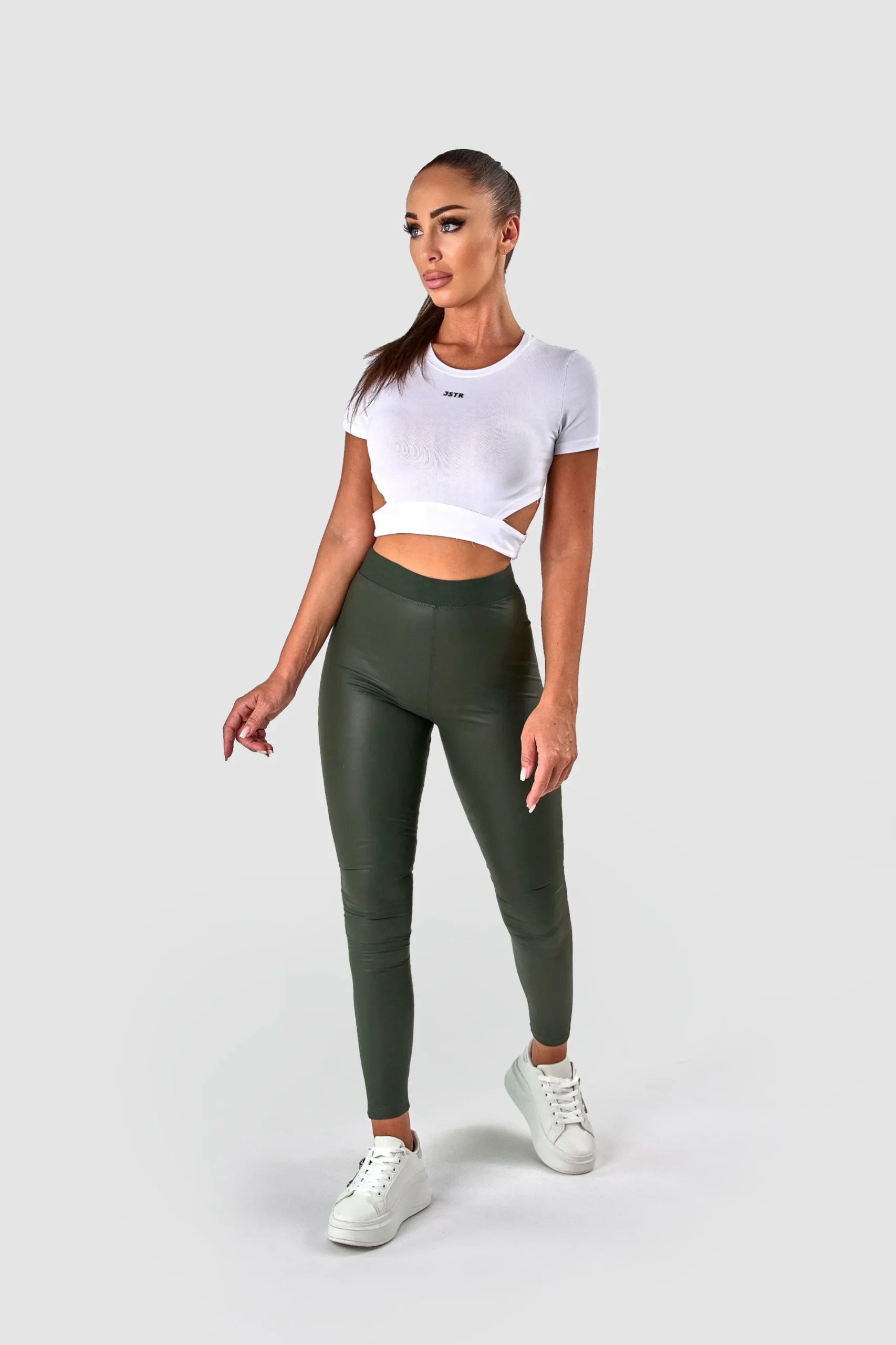 LEGICE SLIM FIT IZ IMITACIJE USNJA