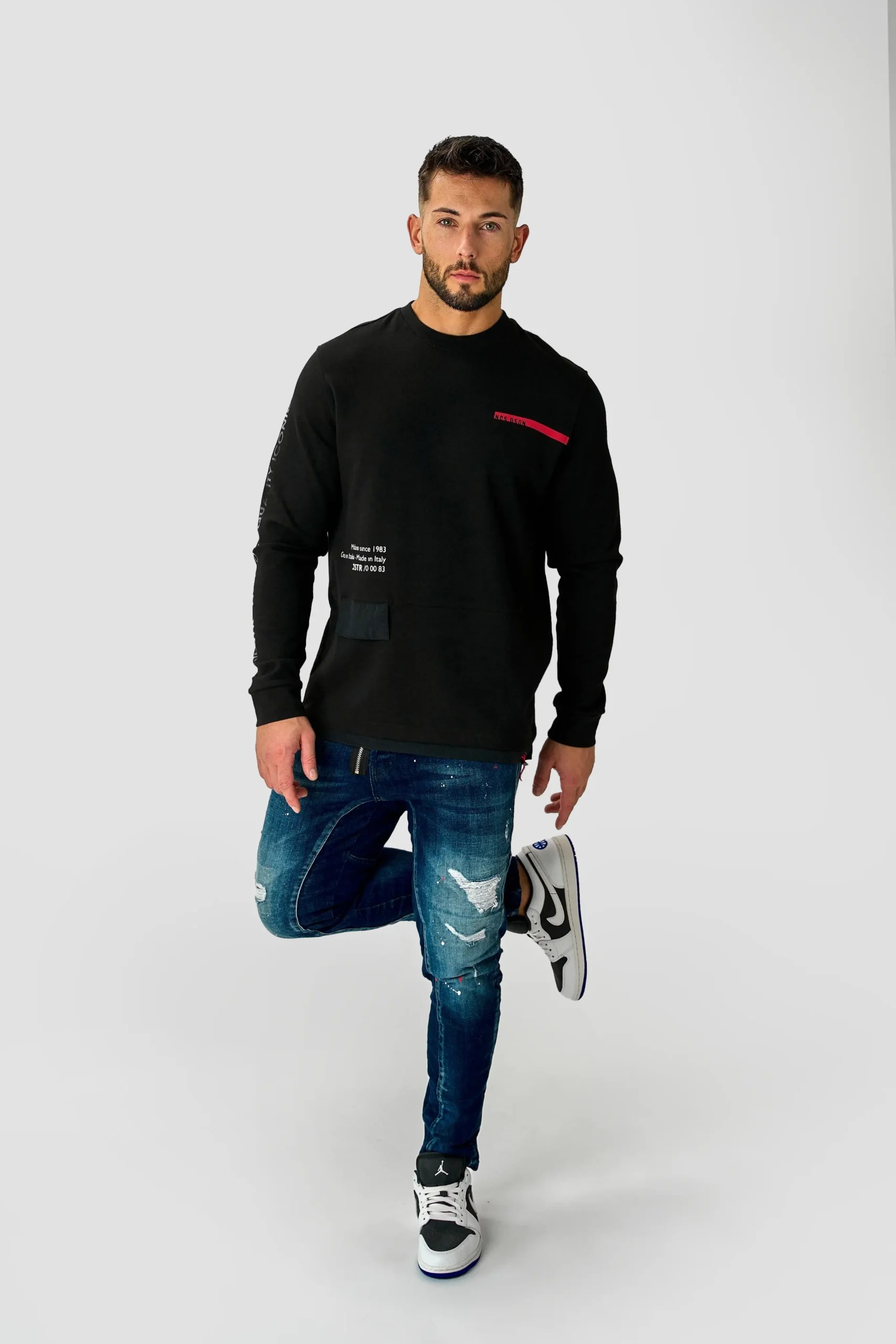 PULOVER JSTR Z ELASTIKO IN INTERLOCK MATERIAL