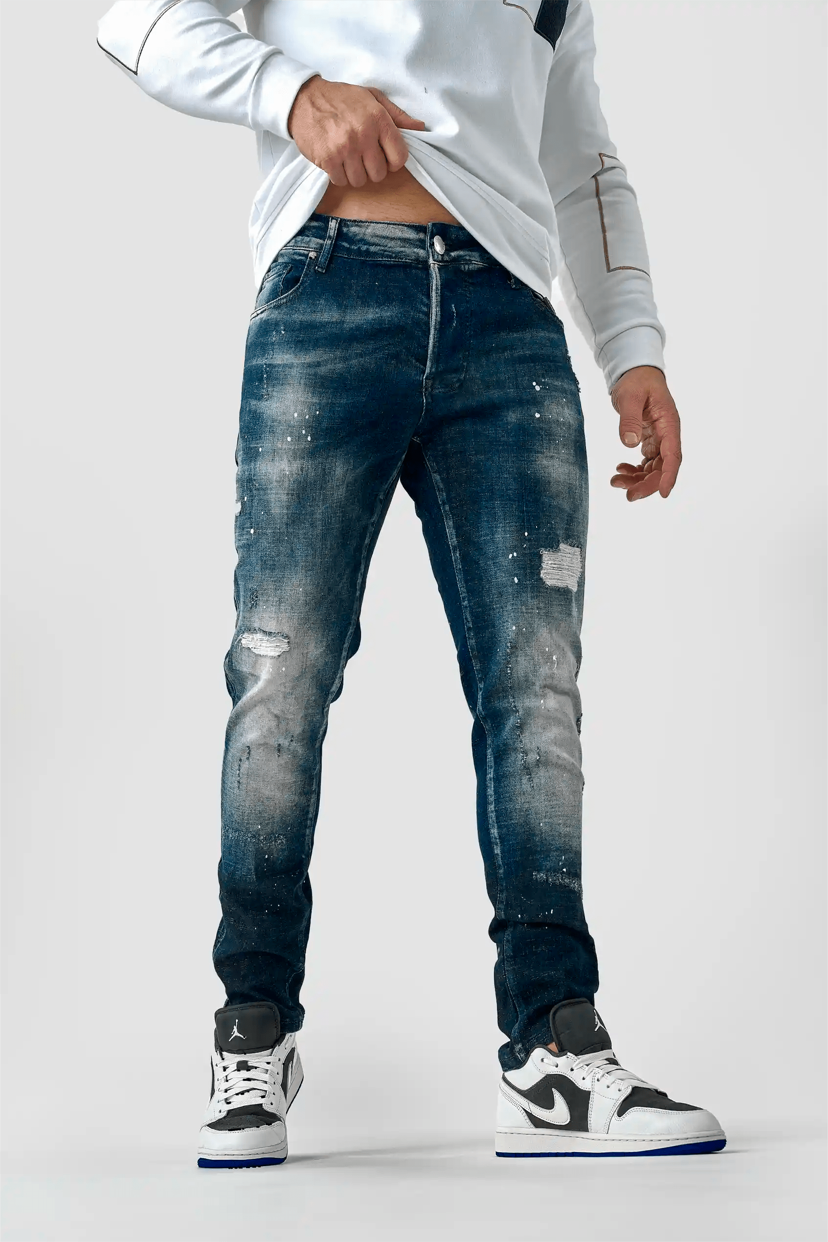 MODRE KAVBOJKE IZ DENIMA LUXSTRETCH