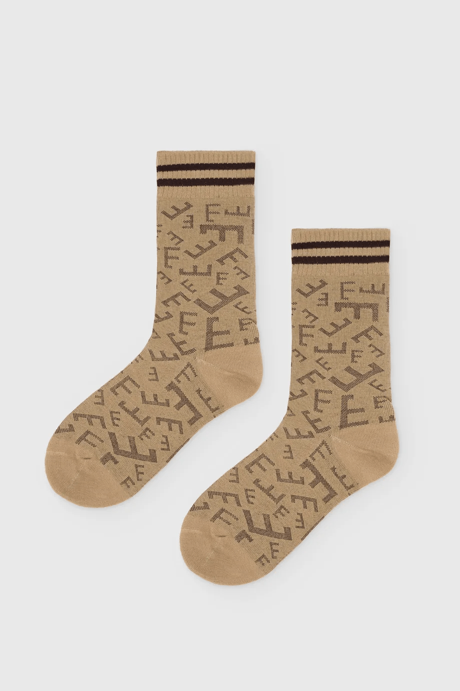 NOGAVICE ELEGANTNI MONOGRAM ČRKE F