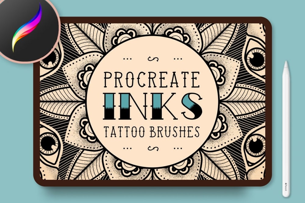 10+ Best Tattoo Brushes For Procreate | Just™ Creative 666_x_1000_jpg
