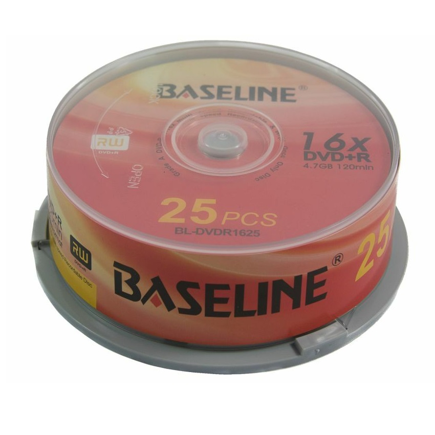 【minus (-)】【CD 】【DVD 】 Baseline DVD-R 25 Spindle BL-DVDR1622 - Just Electronics