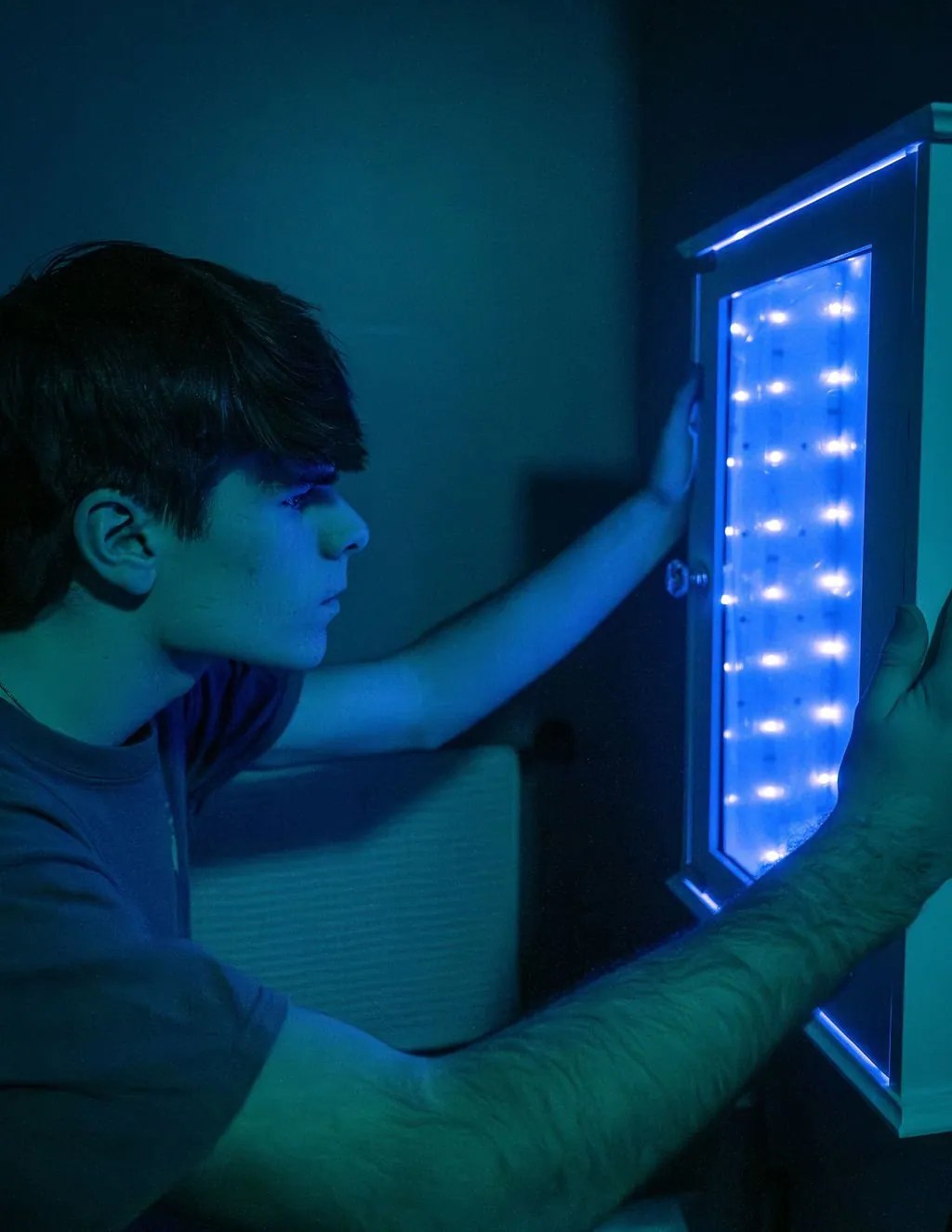 Players solving puzzles in the Floor 66 escape room in La Grange, IL
