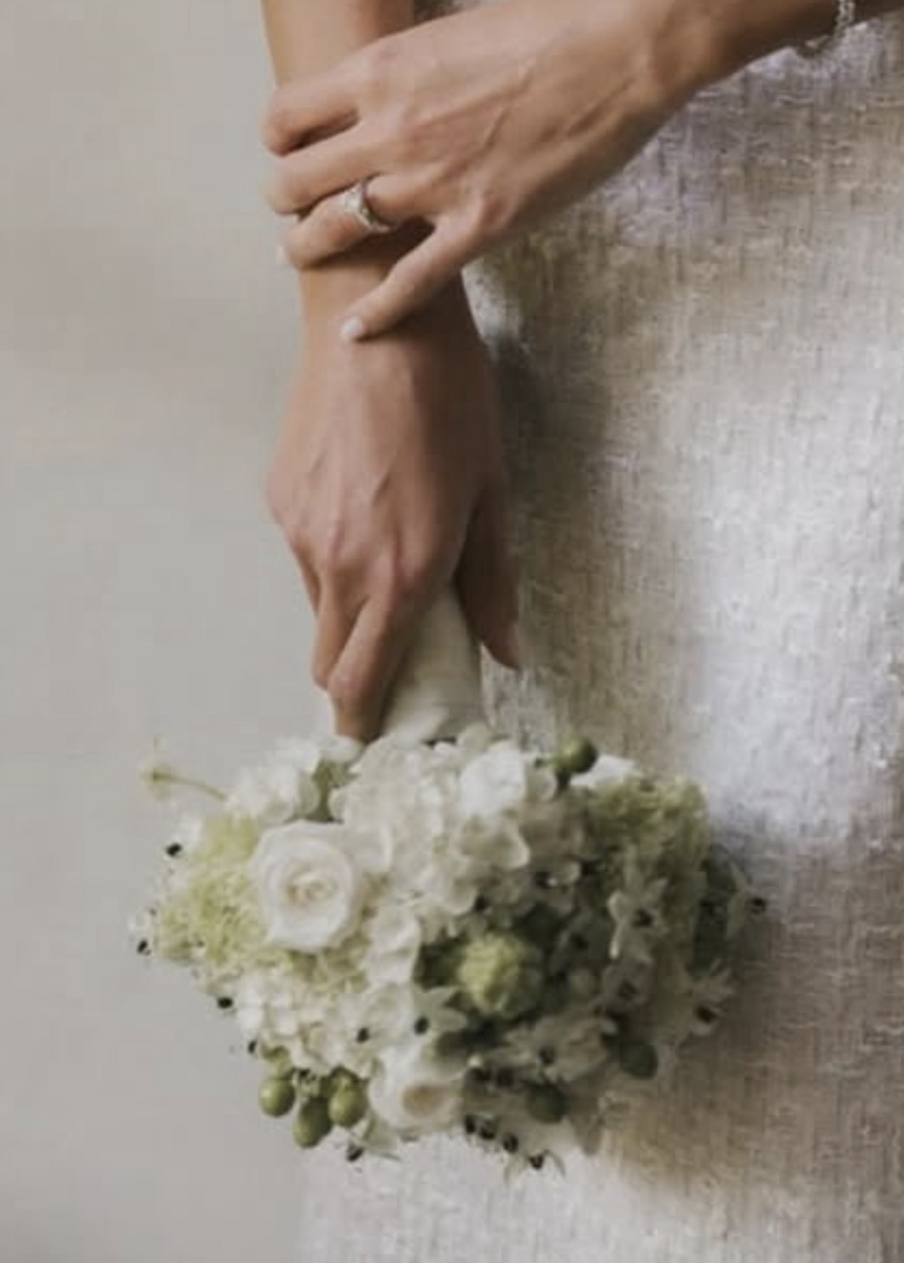 Ramo de novia – White & Green flowers –
