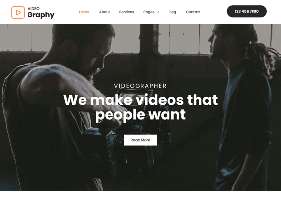 Skt videography: free portfolio wordpress theme
