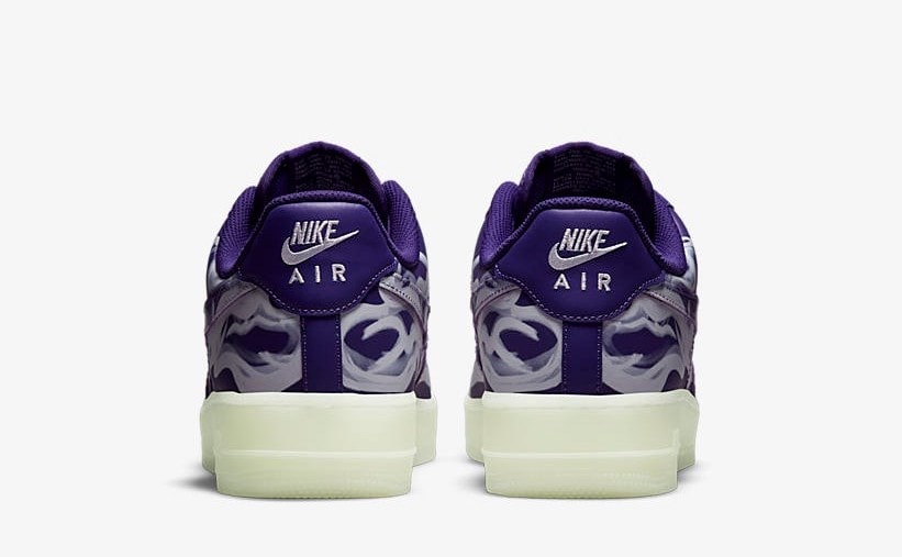 white skeleton air force 1