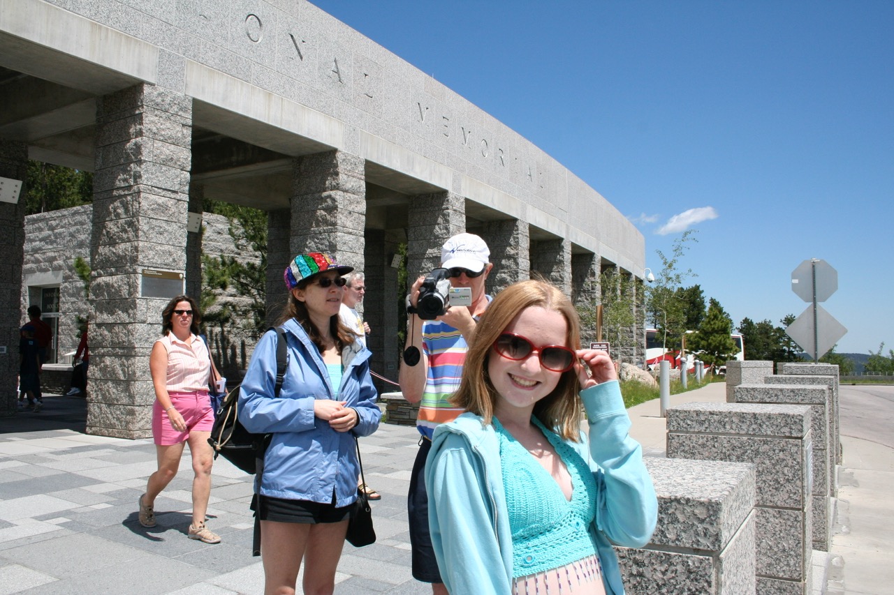 Visiting Mount Rushmore in 2007 with my family