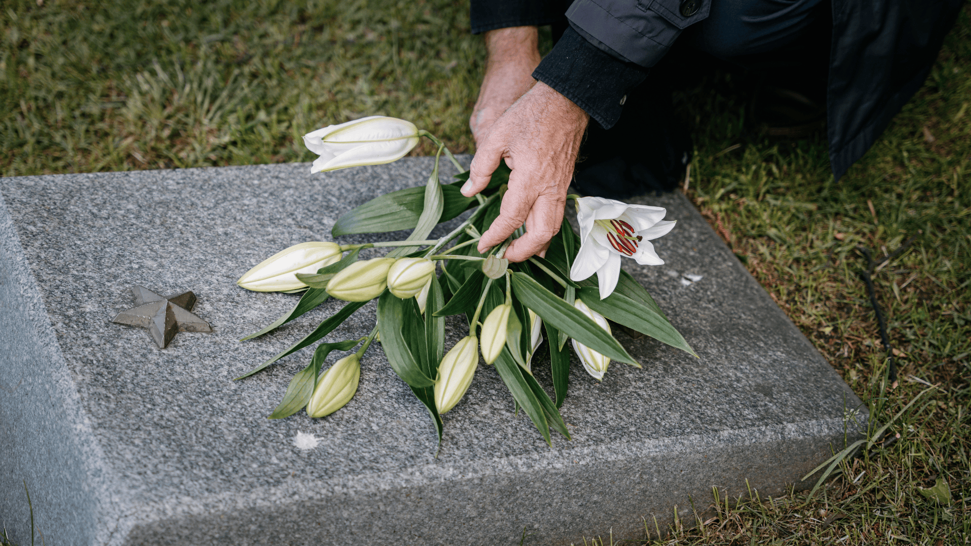 Gravesite with flowers