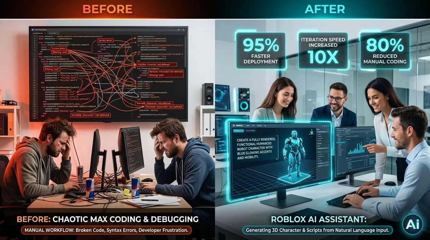 Roblox AI Assistant Ultimate Agentic Game Guide Artificial Roblox Ai Assistant Hero.webp