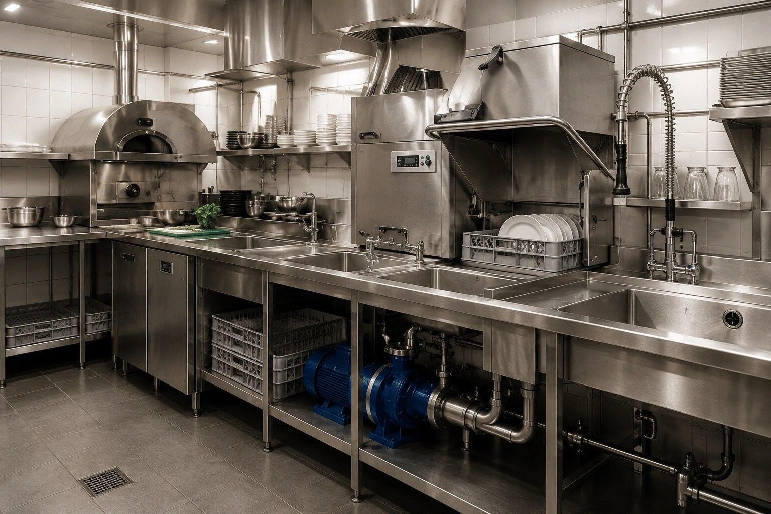 Image of commercial pump services against a blended cold and warm background.