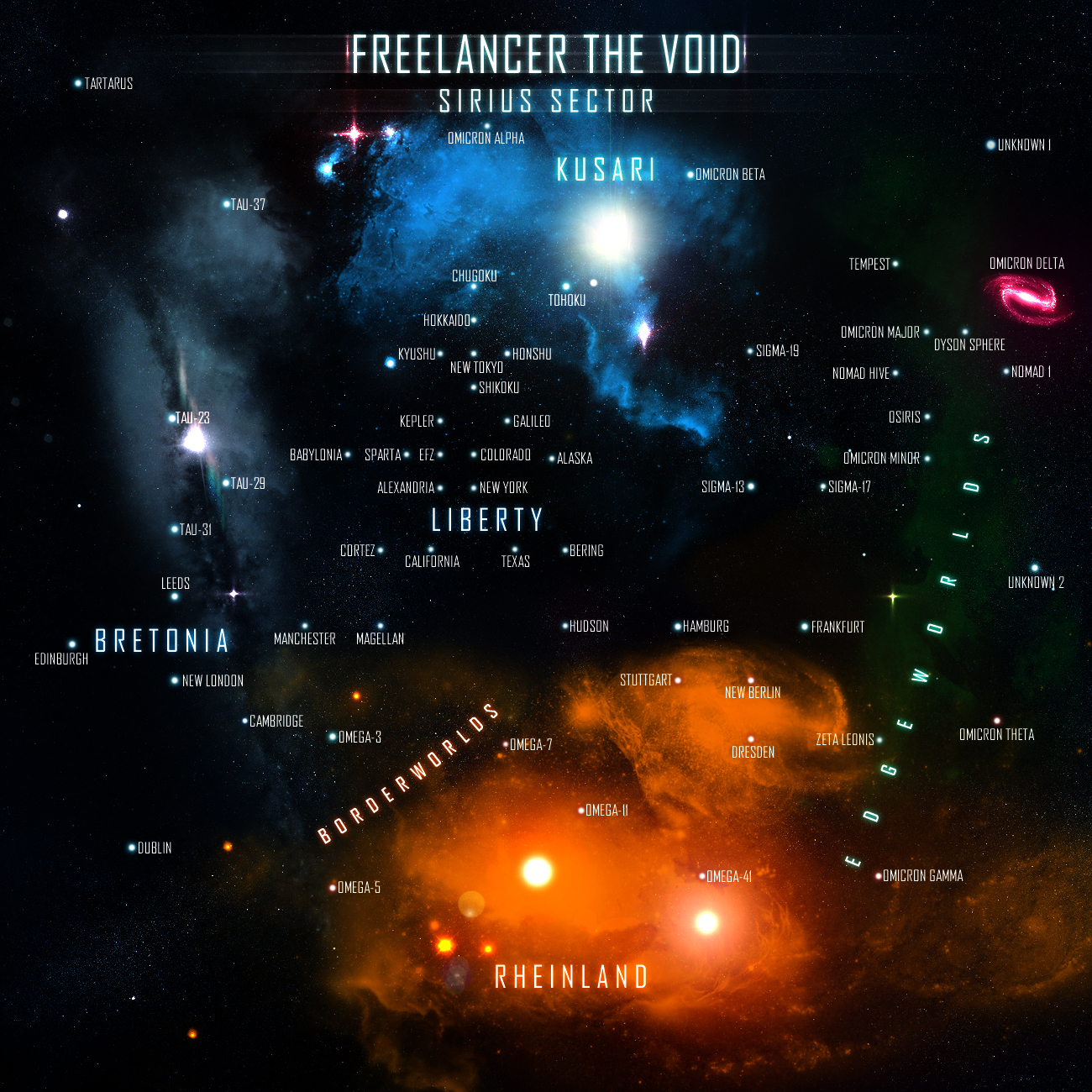 Freelancer System Map Play Now Discovery Freelancer Multiplayer JLABK Freelancer Map 