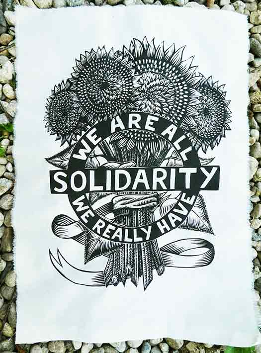 Solidarity Sunflowers patch