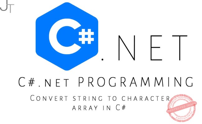 Convert String To Character Array In C# - Just Tech Review